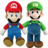 2PCS Super Bros Plush Doll Luigi Toy Soft Stuffed Animal Dolls Toys Kids Children Birthday Christmas Gift