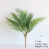 60-88 CM Real Touch Artificial Tree Palm Leaf Plastic Feel Plants Garden Home Decorations Scutellaria Tropical Fake Plants