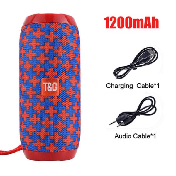 Portable Bluetooth Speaker Wireless Bass Column Waterproof Outdoor USB Speakers Support AUX TF FM Radio Subwoofer Loudspeaker