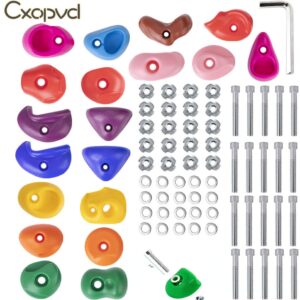 Climbing Holds for Kids and Adults, Rock Climbing Holds - Mounting Hardware Included - Climbing Rocks for DIY Rock Climbing Wall