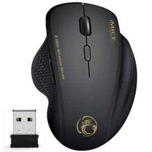 Wireless Mouse Ergonomic Computer Mouse PC Optical Mause with USB Receiver 6 buttons 2.4Ghz Wireless Mice 1600 DPI For Laptop