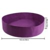 Fabric Raised Garden Bed 50 Gallons Round Planting Container Grow Bags Breathable Felt Fabric Planter Pot for Plants Nursery Pot