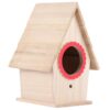 Wooden Bird Nest Hanging Bird House Natural Wooden Bird Cage Resting Place Wall-Mounted Outdoor Birdhouse Wooden Box