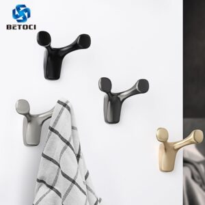 BETOCI Wall-Mounted Clothes Hook Cow Horn Hook Bathroom Coat Hook Bedroom Robe Hook Coat Hook Living Room Home Accessories