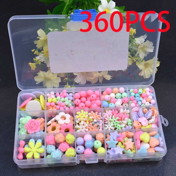 DIY Handmade Beaded Toy with Accessory Set Children Creative 24 Grid Girl Jewelry Making Toys Educational Toys Children Gift