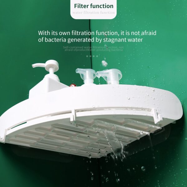 Bathroom Corner Storage Shelf Wall Organizer Caddy Shelf Shower Storage Wall Holder Shampoo Holder Shelf Home Washroom Gadgets