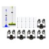 5pcs Mop Holders Wall Mounted Bathroom Racks Accessory Organizers with 10 Screws for Washroom Bathroom Kitchen Cleaning Tool A3