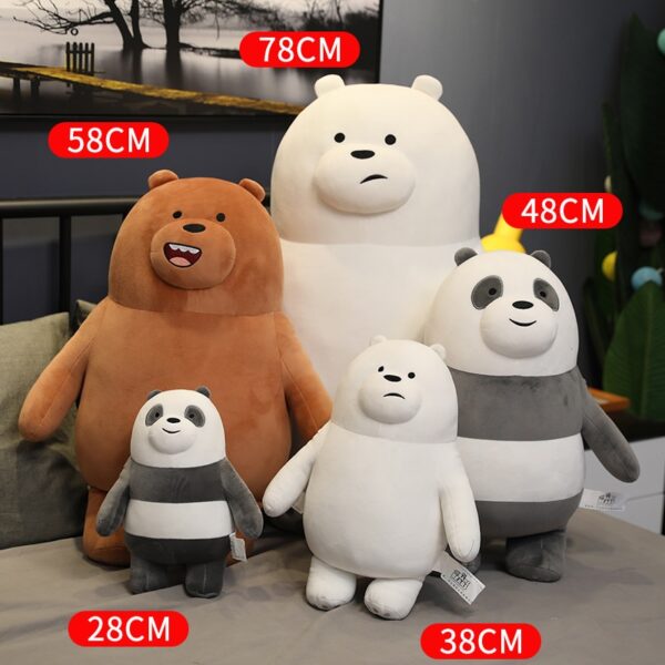 stand Bare Bear Plush Toys Children Stuffed Animals Cartoon figure Plush Doll Pillow Soft Cute Plush Stuff Birthday Gift Kids