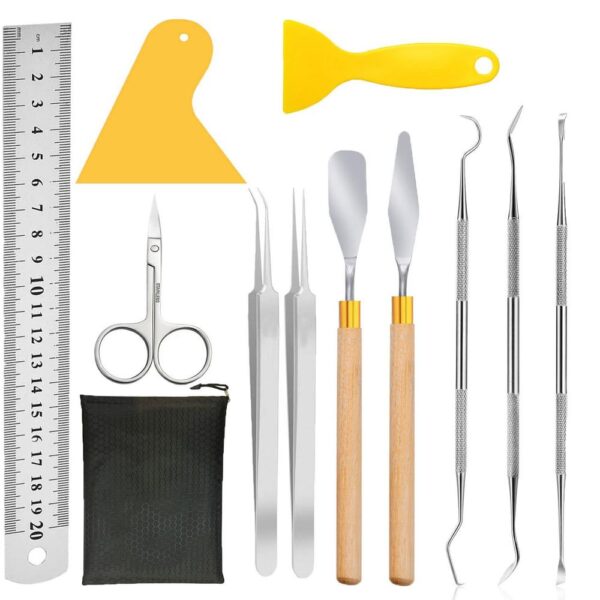 11 Pieces Craft Vinyl Weeding Tools Set, Basic Vinyl Tool Kit For Weeding Vinyl, Silhouettes, Cameos, Lettering