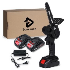 6 Inch 1200W Electric Chain Saw Pruning ChainSaw Cordless Garden Tree Logging Trimming Saw Woodworking Cutter Tool Kits