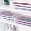 Thicken A4 Transparent File Storage Box Clear Plastic Family Document Cases Desk Paper Organizers Finishing Office Supplies