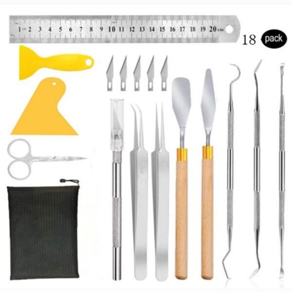 11 Pieces Craft Vinyl Weeding Tools Set, Basic Vinyl Tool Kit For Weeding Vinyl, Silhouettes, Cameos, Lettering