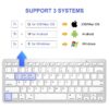 78 Keys Wireless Keyboard Bluetooth Ultra Slim Russian/German/Korean/Spanish/French/Arabic/Thai for iPad/Windows OS/Mac/Android