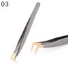 Eyelash Tweezers Excellent Closure Stainless Steel Lash Accessories Tweezers For 3D Volume Lash Extension Supplies Makeup Tools