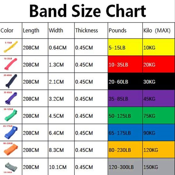 Resistance Bands Exercise Elastic Natural late Workout Ruber Loop Strength Pilates Fitness Equipment Training Expander Unisex