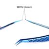 Eyelash Tweezers Excellent Closure Stainless Steel Lash Accessories Tweezers For 3D Volume Lash Extension Supplies Makeup Tools