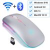 Wireless Mouse Bluetooth RGB Mouse Rechargeable Computer Mause Silent Ergonomic LED Mice USB optical Backlit Mouse for laptop PC