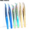 Eyelash Tweezers Excellent Closure Stainless Steel Lash Accessories Tweezers For 3D Volume Lash Extension Supplies Makeup Tools