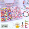 DIY Handmade Beaded Toy with Accessory Set Girl Weaving Bracelet Jewelry Making Toys Educational Toys for children Children Gift