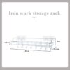 Save Space No Drilling Iron Shelf Punch Free Corner Bathroom Shelf Bathroom Fixtures Wrought Iron Storage Rack Bath Accessories