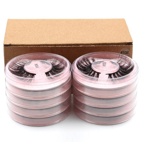 Eyelash Wholesale 4/20/50/100 Pcs 3D Mink Lashes Natural False Eyelashes Reusable Messy Fake Lashes In Bulk Cilios Makeup