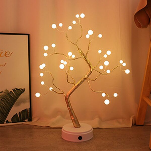 LED Night Light Mini Christmas Tree Copper Wire Garland Lamp For Home Kids Bedroom Decor Fairy Lights Luminary Holiday lighting