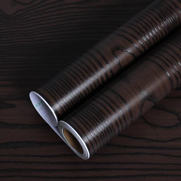 Wood Grain Wallpaper Self-adhesive Waterproof Wall Stickers Contact Papers Wardrobe Furniture Door Film Decor Home Improvement