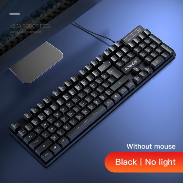 Gaming keyboard and Mouse Wired backlight mechanical feeling keyboard Gamer kit Silent 3200DPI Gaming Mouse Set for PC Laptop