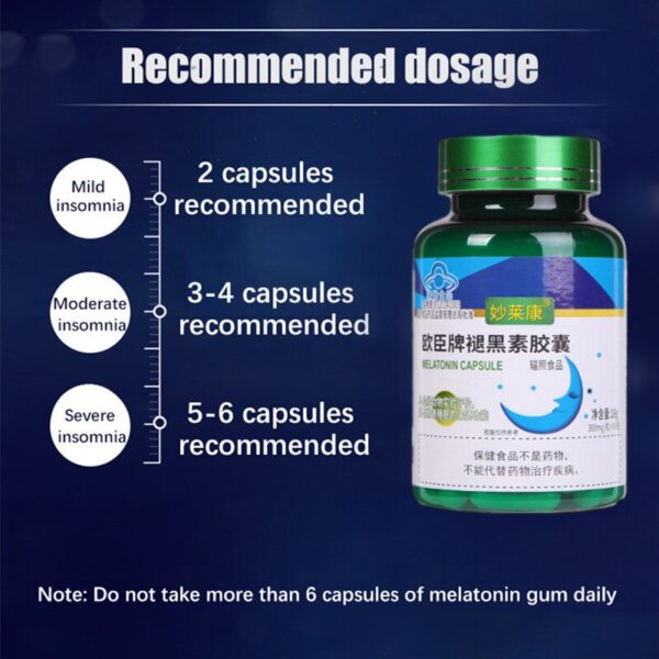 Sleeping Pills Strength Melatonin Help Improve Sleep Night Time Aid Fast Dissolve Dietary Supplement Promotes Relaxation Health