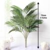 88 CM Green Artificial Palm Leaf Plastic Plants Garden Home Decorations Scutellaria Tropical Tree Fake Plants