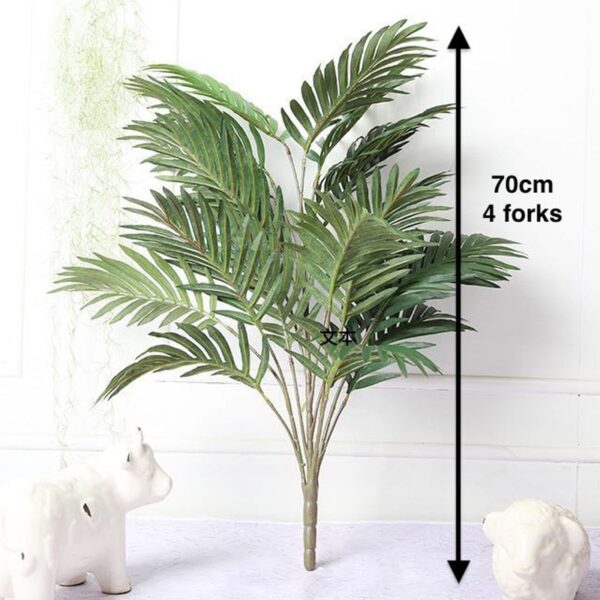 88 CM Green Artificial Palm Leaf Plastic Plants Garden Home Decorations Scutellaria Tropical Tree Fake Plants
