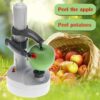 Multifunction Electric Peeler For Fruit Vegetables Automatic Stainless Steel Apple Peeler Kitchen Potato Cutter Machine