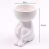 Creative Art Portrait Sculpture Vase Flower Pot Garden Storage Abstract Character Succulents Plant Pot Micro Landscape Decor