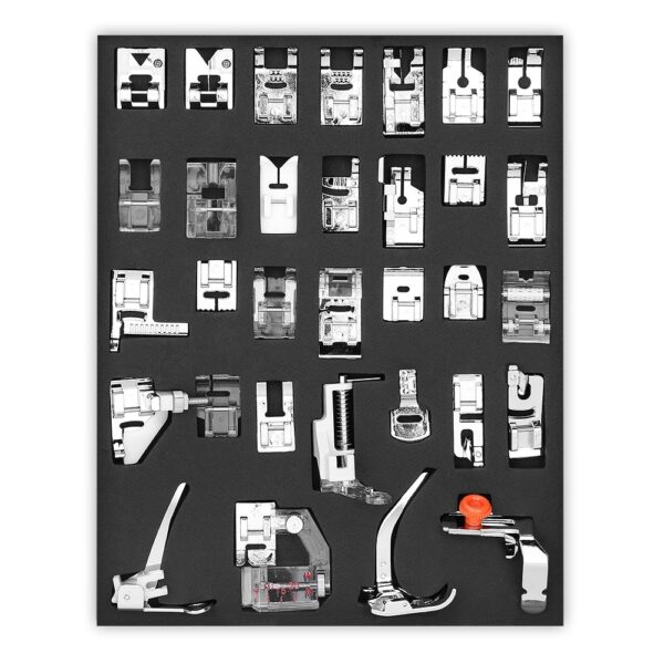 32/42Pcs Sewing Machine Accessories Knitting Blind Stitch Darning Presser Feet Kit Set For Brother Singer Janome