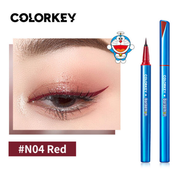 Colorkey × Doraemon 2 Colors Cartoon Eyeliner Waterproof Smudge-proof Quick Dry Liquid Eyeliner Pencil for Eye Makeup Comestic