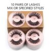Eyelash Wholesale 4/20/50/100 Pcs 3D Mink Lashes Natural False Eyelashes Reusable Messy Fake Lashes In Bulk Cilios Makeup