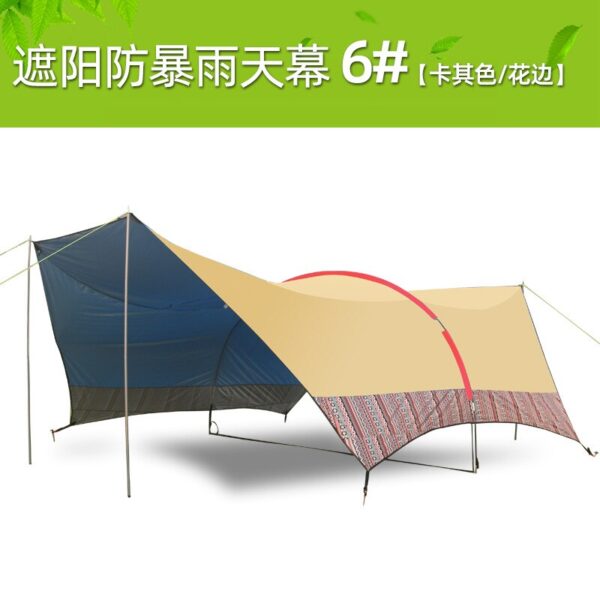 Ultralarge Anti-Uv Gazebo Summer Outdoor Super Large Camping Tent Canopy Tent Awning Advertising Tents Pergola Oxford Beach Tent