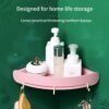Bathroom Corner Storage Shelf Wall Organizer Caddy Shelf Shower Storage Wall Holder Shampoo Holder Shelf Home Washroom Gadgets