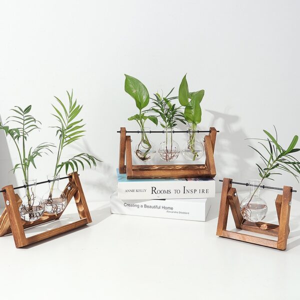Hydroponic Vase Vintage Desktop Plant Terrarium Planter Bulb Glass Vase Water Planting Propagation Stations Home Decoration