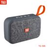 T&G TG506 Mini Bluetooth Speaker Wireless Portable Handhold Loudspeaker Fabric Stereo Small Subwoofer Support TF Card FM Radio