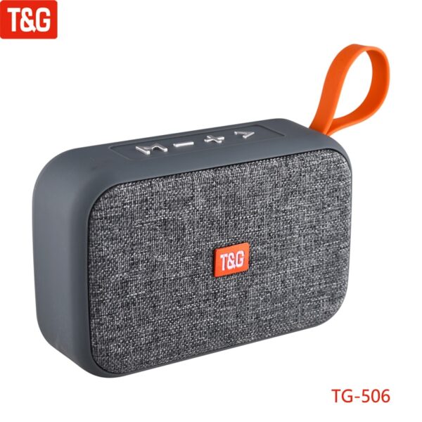 T&G TG506 Mini Bluetooth Speaker Wireless Portable Handhold Loudspeaker Fabric Stereo Small Subwoofer Support TF Card FM Radio