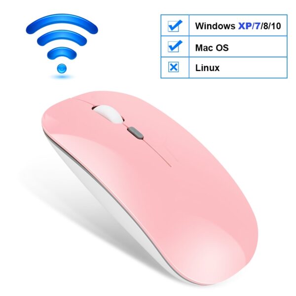 Wireless Mouse Computer Bluetooth Mouse Silent PC Mause Rechargeable Ergonomic Mouse 2.4Ghz USB Optical Mice For Laptop PC