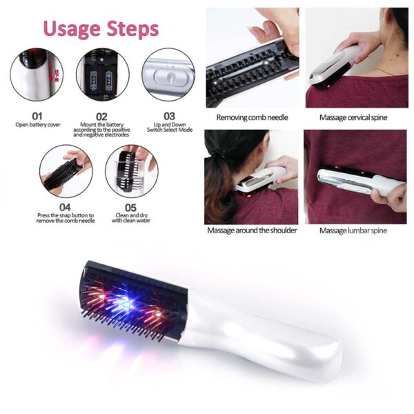 Infrared Laser Hair Growth Comb Hair Care Styling Hair Loss Growth Treatment Infrared Device Massager Brush Anti-Hair Loss