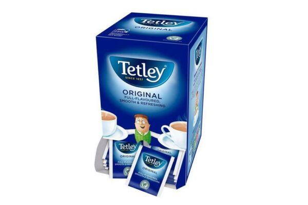 Tetley Tea Bags Sachets - Individual Enveloped Tagged Tea Bags - 100% Black Tea