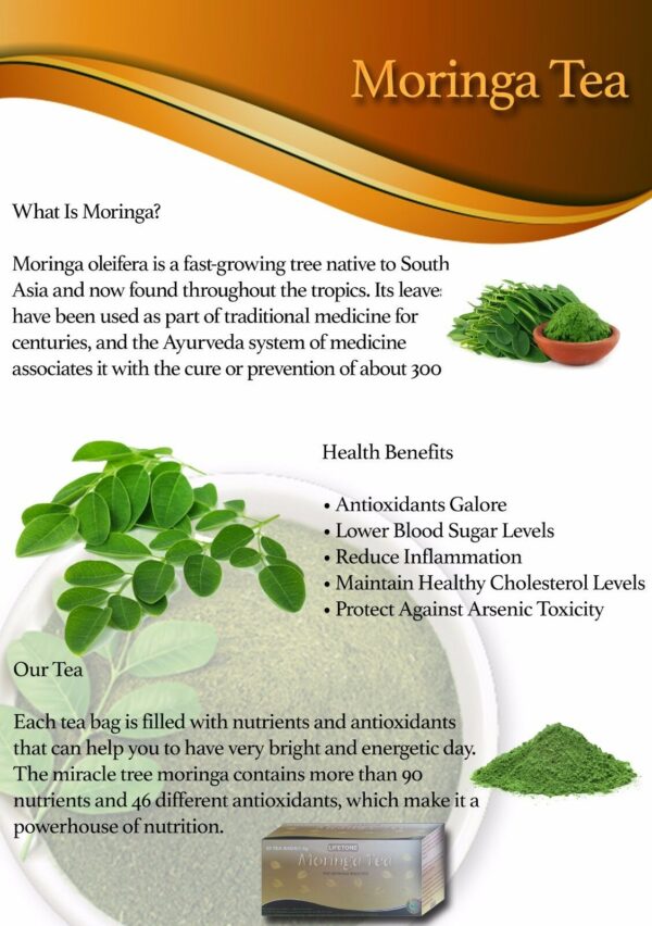 Moringa Leaf Tea,Organic certified,Stimulating immunity,40 Teabags