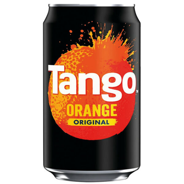 24 Cans Tango Original Orange 330ml Wholesale Soft Fizzy Soda Drinks Party Tray