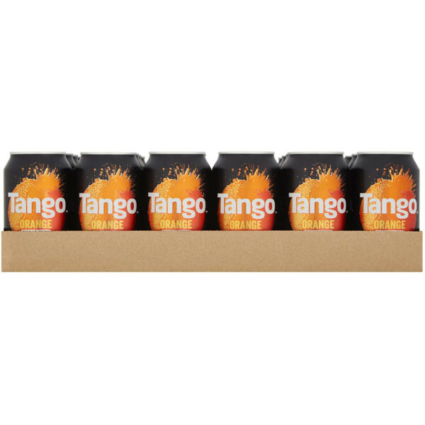 24 Cans Tango Original Orange 330ml Wholesale Soft Fizzy Soda Drinks Party Tray