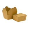 Kraft Food Box Deli Takeaway Noodles Rice Pasta Folding Lids Biodegradable