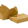 Kraft Food Box Deli Takeaway Noodles Rice Pasta Folding Lids Biodegradable