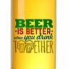 4 x Beer Can Glass Novelty Glasses Bar Beverage Christmas Drinks Cider Clear